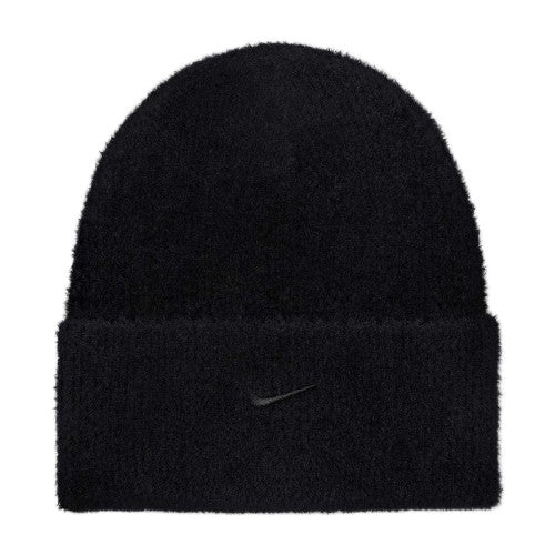 Front - Nike Mens Peak Embroidered Logo Fuzzy Beanie