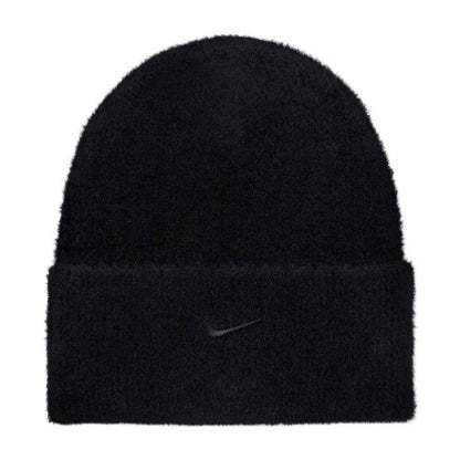 Front - Nike Mens Peak Embroidered Logo Fuzzy Beanie