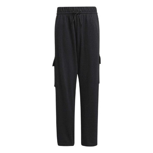 Front - Adidas Girls Essentials Multi Pocket Loose Fit Cargo Trousers