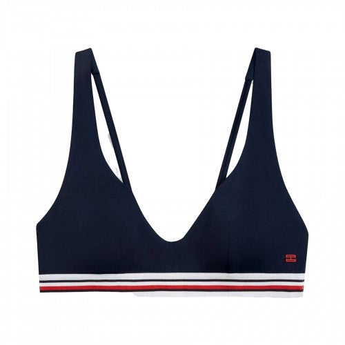 Front - Tommy Hilfiger Womens/Ladies Triangle Bikini Top