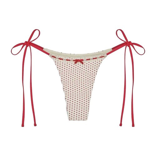 Front - Frankies Bikinis Womens/Ladies X Bella Hadid Mackenzie Polka Dot Bikini Bottoms