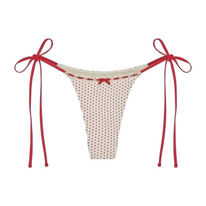 Front - Frankies Bikinis Womens/Ladies X Bella Hadid Mackenzie Polka Dot Bikini Bottoms