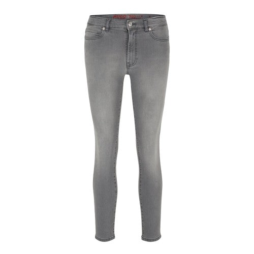 Front - Hugo Womens/Ladies 932 Leather Badge Slim Jeans