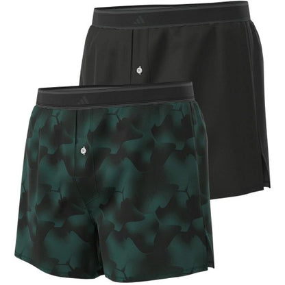 Front - Adidas Mens Woven Boxer Shorts (Pack of 2)