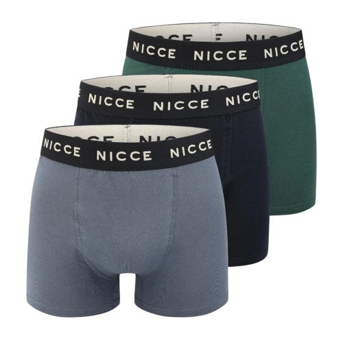 Front - Nicce Mens Leming Boxer Shorts (Pack of 3)