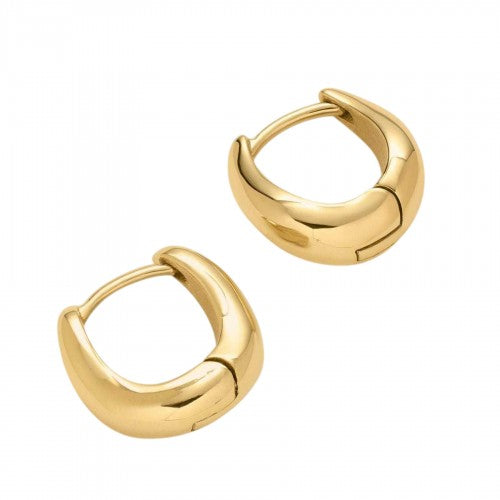 Front - D.Louise Womens/Ladies Wave Huggie Earrings