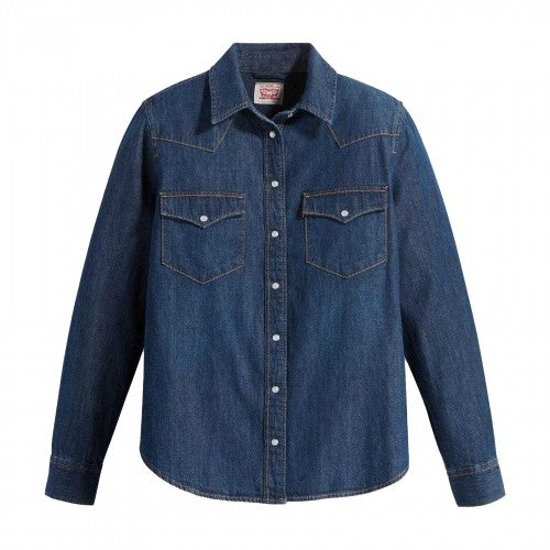 Front - Levis Womens/Ladies Ultimate Western Denim Shirt