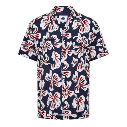 Front - Pretty Green Mens Bauhaus Floral Regular Shirt