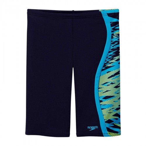 Front - Speedo Boys HB Logo Jammer Shorts