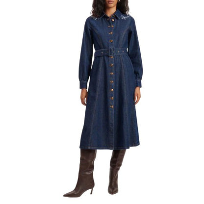 Front - Nobody´s Child Womens/Ladies Pase Floral Embroidered Midi Dress