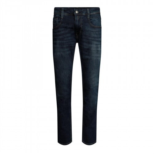 Front - Replay Mens Anbass Denim Slim Jeans