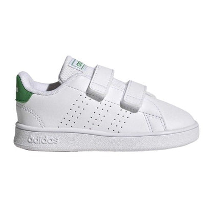 Front - Adidas Baby Lifestyle Hook and Loop Court Shoes