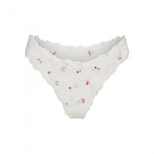 Front - Skims Womens/Ladies Cherry Lace Trim Thong