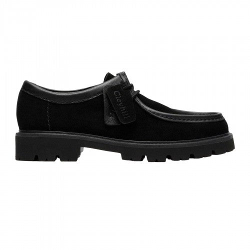 Front - Clarks Mens Cleyhill Suede Moc Toe Dress Shoes