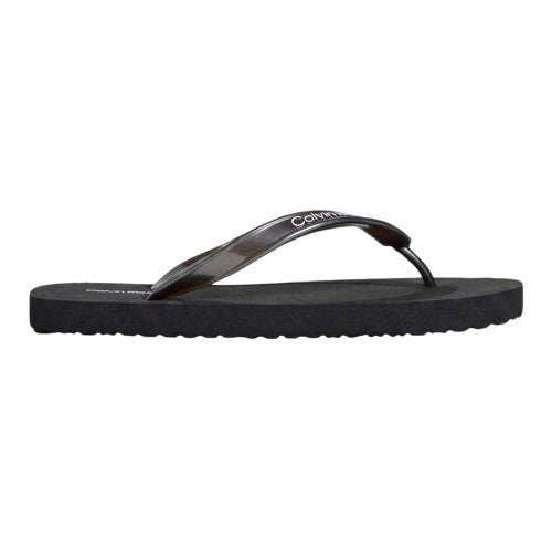 Front - Calvin Klein Womens/Ladies Logo Flip Flops