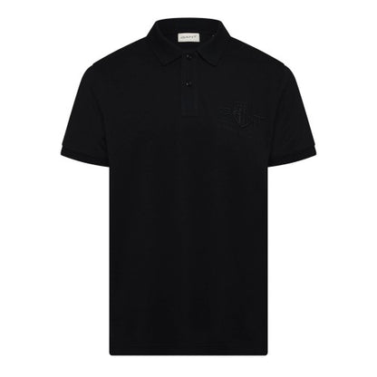 Front - Gant Mens Embroidered Logo Polo Shirt