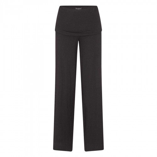 Front - Naked Wardrobe Womens/Ladies Fold Over Wide Leg Trousers