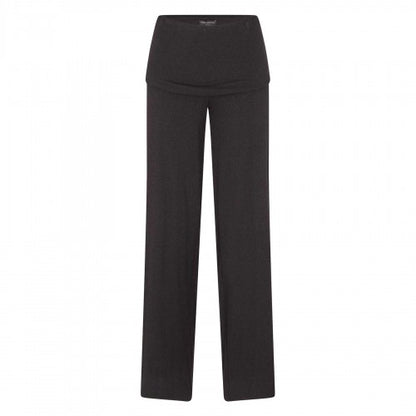 Front - Naked Wardrobe Womens/Ladies Fold Over Wide Leg Trousers