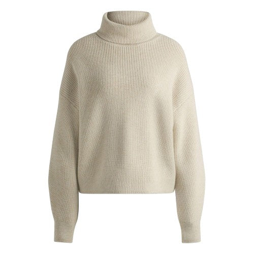 Front - Boss Womens/Ladies Fernadina Ribbed Roll Neck Sweater Top