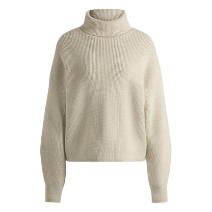 Front - Boss Womens/Ladies Fernadina Ribbed Roll Neck Sweater Top