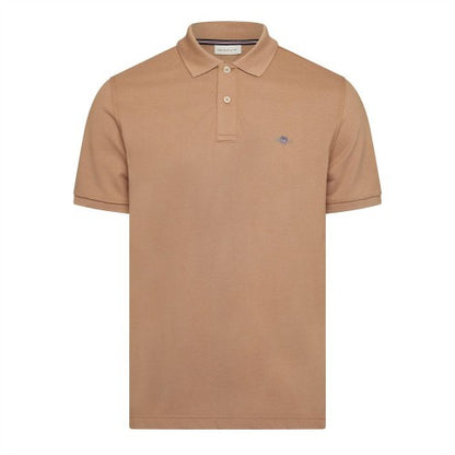 Front - Gant Mens Embroidered Logo Polo Shirt