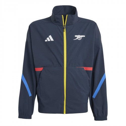 Front - Adidas Childrens/Kids Anthem Arsenal FC Full Zip Jacket