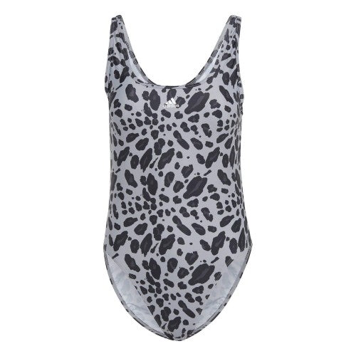 Front - Adidas Womens/Ladies Essentials Animal Print U-Back One Piece Swimsuit
