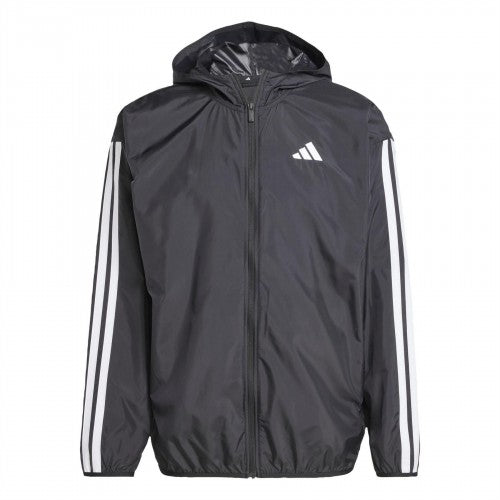 Front - Adidas Mens Essentials 3 Stripes Lightweight Windbreaker