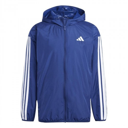 Front - Adidas Mens 3S 3 Stripes Hooded Windbreaker