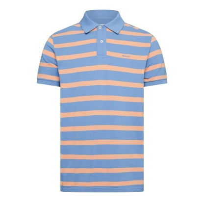 Front - Gant Mens Striped Regular Polo Shirt