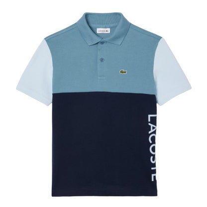 Front - Lacoste Childrens/Kids Colour Block Regular Polo Shirt