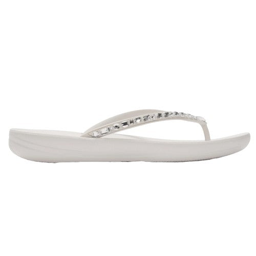 Front - Fit Flop Womens/Ladies Embellished Flat Flip Flops