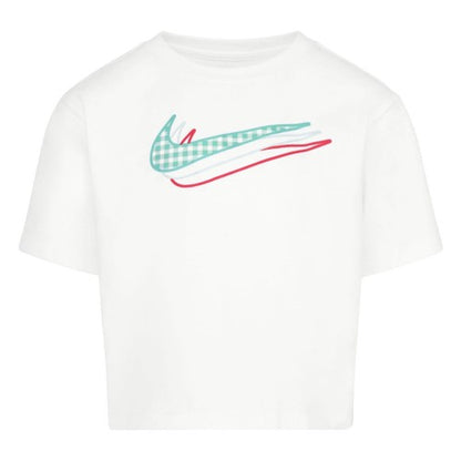 Front - Nike Girls Icon Boxy T-Shirt