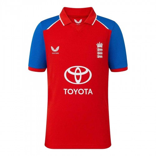Front - Castore Childrens/Kids 2026/2027 England Cricket IT20 Shirt