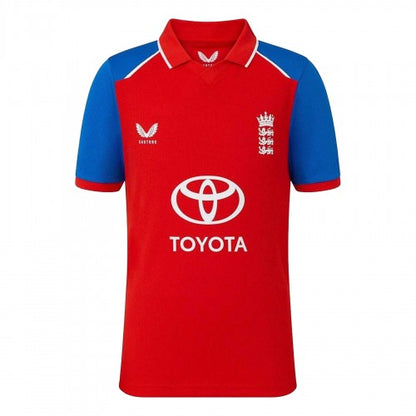 Front - Castore Childrens/Kids 2026/2027 England Cricket IT20 Shirt