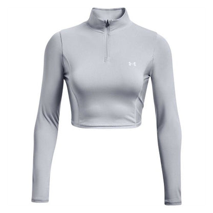 Front - Under Armour Womens/Ladies Shine Cropped Fleece Top