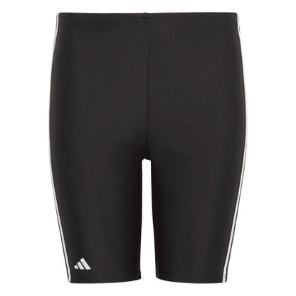 Front - Adidas Boys Classic 3 Stripes Swim Shorts