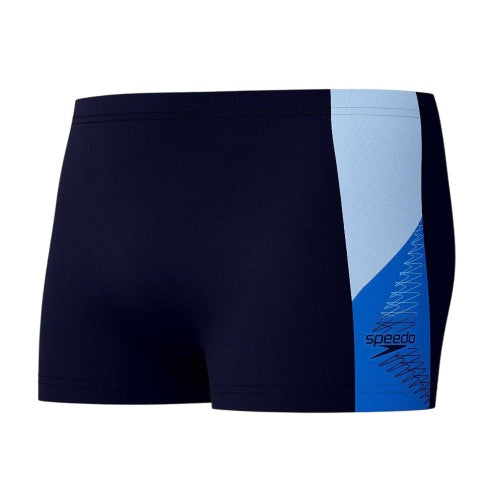 Front - Speedo Mens Dive Splice Boxer Shorts