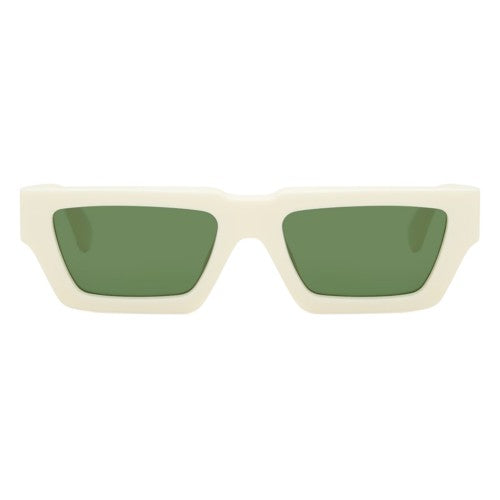Front - Off White Womens/Ladies Manchester Rectangle Sunglasses