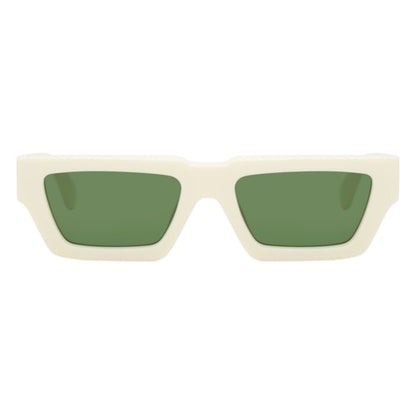 Front - Off White Womens/Ladies Manchester Rectangle Sunglasses