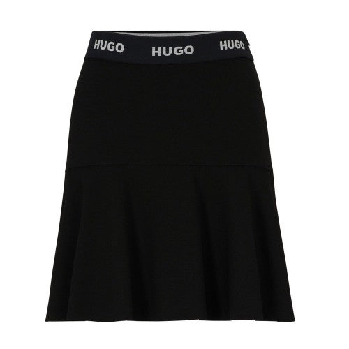 Front - Hugo Womens/Ladies Relosana Regular Mini Skirt