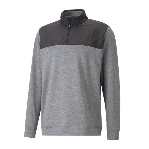 Front - Puma Mens Cloudspun Colour Block Jumper