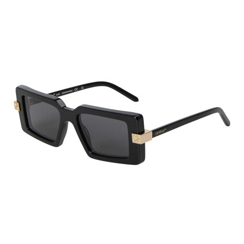 Front - Off White Unisex Adult Lowell Rectangular Sunglasses