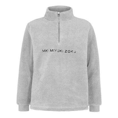 Front - MKI MIYUKI ZOKU Mens Sherpa Fleece Relaxed Fit Fleece