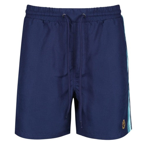 Front - Luke 1977 Mens Cabo San Contrast Panel Swim Shorts