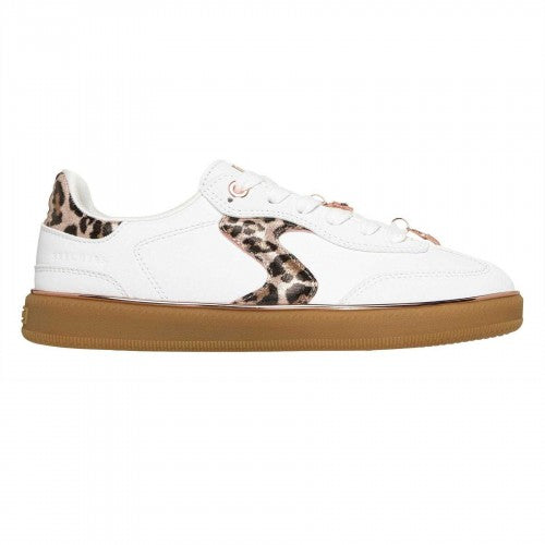 Front - Skechers Childrens/Kids Hotshot Leopard Print Trainers