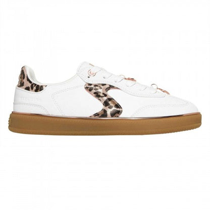 Front - Skechers Childrens/Kids Hotshot Leopard Print Trainers