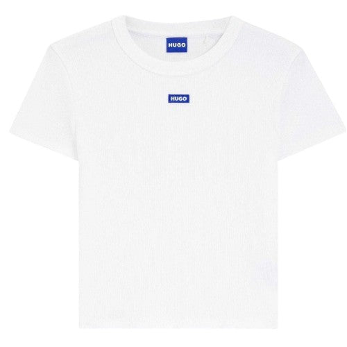 Front - Hugo Womens/Ladies Cropped T-Shirt