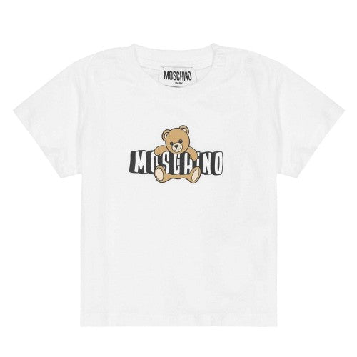 Front - Moschino Childrens/Kids Bear Logo T-Shirt