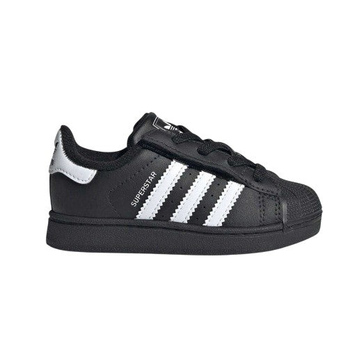 Front - Adidas Childrens/Kids Superstar Leather Shoes